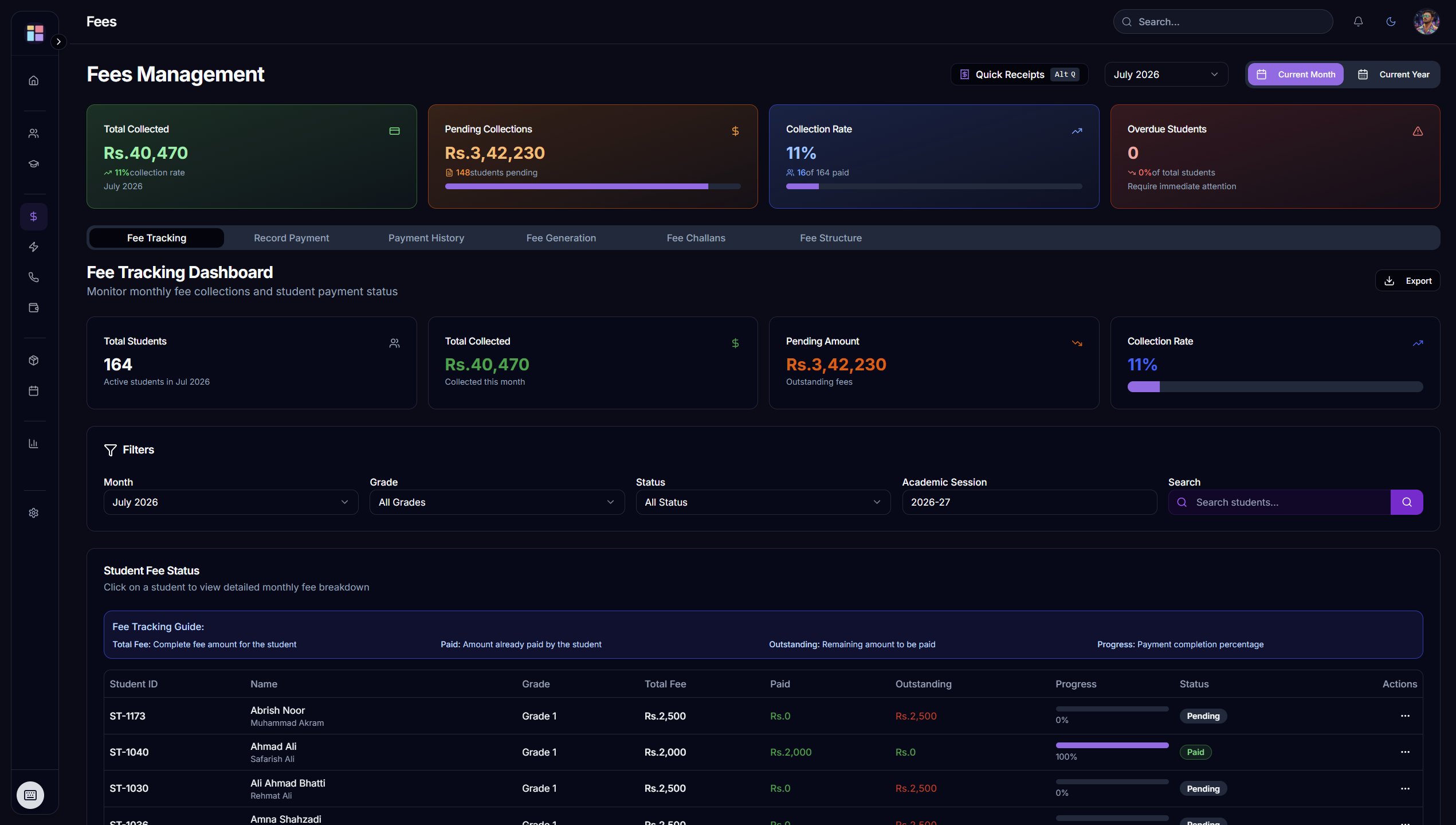 AetherX School Management Platform